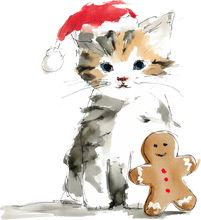 Load image into Gallery viewer, Cat Watercolor Ornaments
