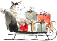 Load image into Gallery viewer, Cat Watercolor Ornaments
