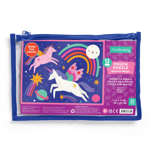 Unicorn Magic 12 Piece Pouch Puzzle.