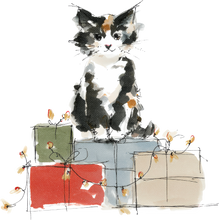 Load image into Gallery viewer, Cat Watercolor Ornaments
