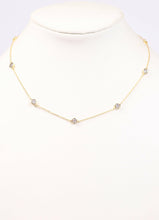Load image into Gallery viewer, Waterloo CZ Necklace GOLD.
