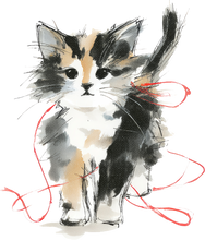 Load image into Gallery viewer, Cat Watercolor Ornaments
