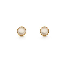 Load image into Gallery viewer, 4mm Mother of Pearl Stud Earrings.
