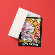 Load image into Gallery viewer, Magic Mushroom Birthday Greeting Card.
