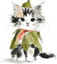 Load image into Gallery viewer, Cat Watercolor Ornaments
