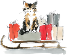 Load image into Gallery viewer, Cat Watercolor Ornaments

