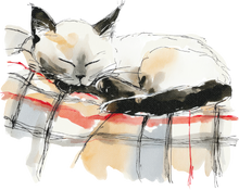 Load image into Gallery viewer, Cat Watercolor Ornaments
