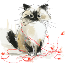 Load image into Gallery viewer, Cat Watercolor Ornaments
