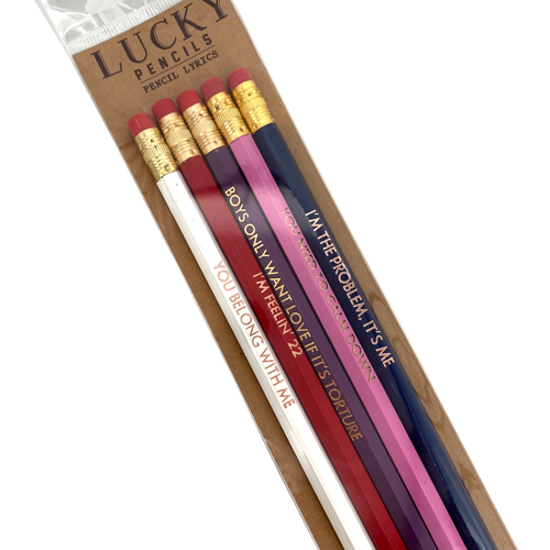 Taylor Swift Lyrics Pencil Pack.