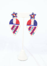 Load image into Gallery viewer, Freedom Snow Cone Earrings.
