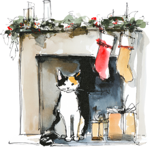 Load image into Gallery viewer, Cat Watercolor Ornaments
