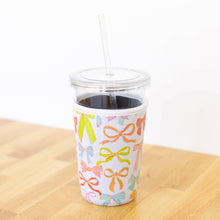 Load image into Gallery viewer, Rainbow Bows Drink Sleeve.
