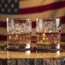 Load image into Gallery viewer, Constitution Of The United States Whiskey Glass.
