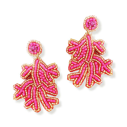 Hot Pink Aloha Reef Earrings.