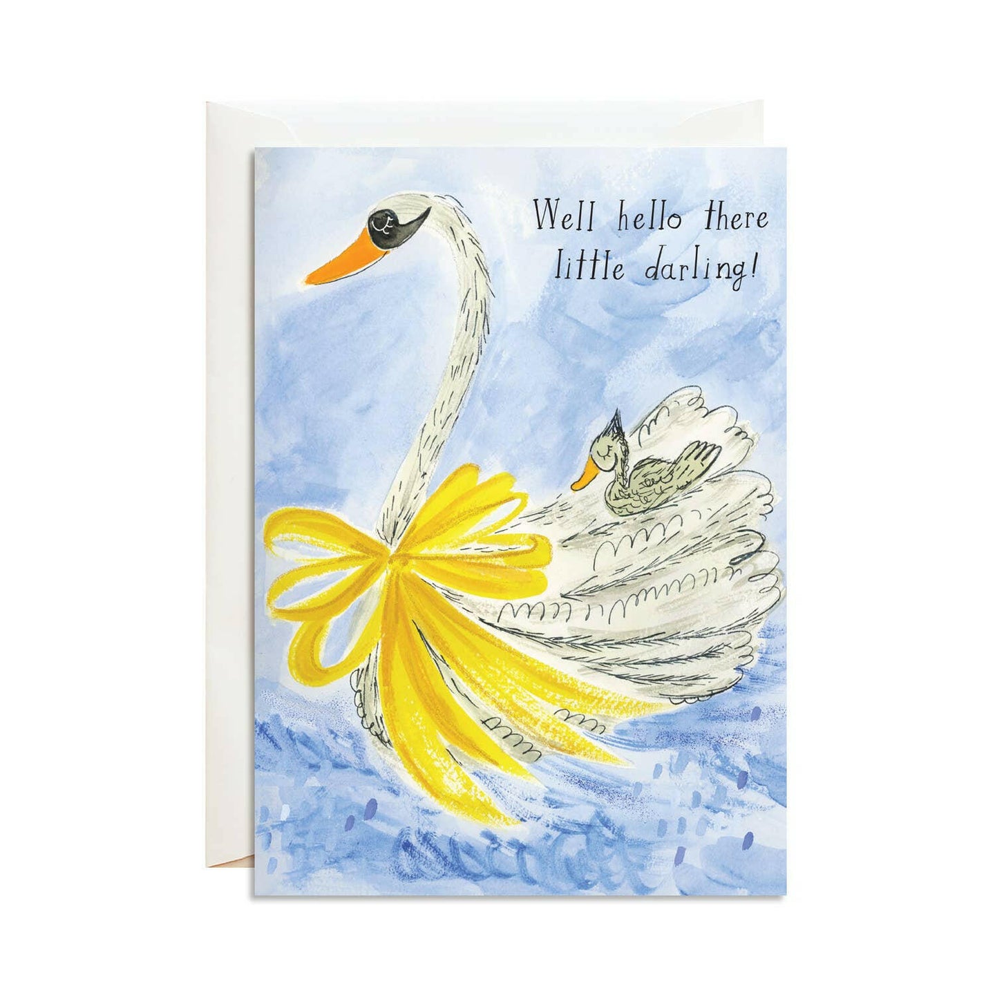 Baby Swan - Greeting Card.