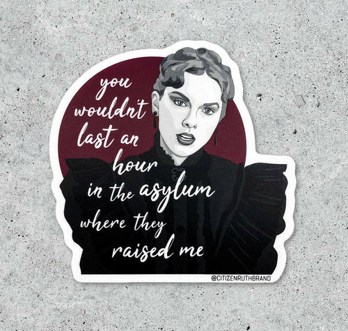 Taylor Swift You Wouldn't Last Tortured Poets vinyl sticker.