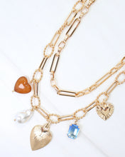 Load image into Gallery viewer, Annapolis Layered Charm Necklace Gold
