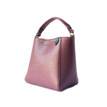 Load image into Gallery viewer, Yaya Leather Bucket Bag - Burgundy.
