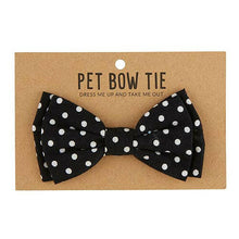 Load image into Gallery viewer, Pet Bow Ties - Black Polka Dot
