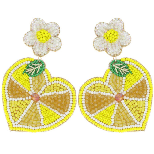Lemon Slice Dangle Earrings.