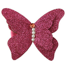 Load image into Gallery viewer, Glitter Fun Butterflies Hair Clips.
