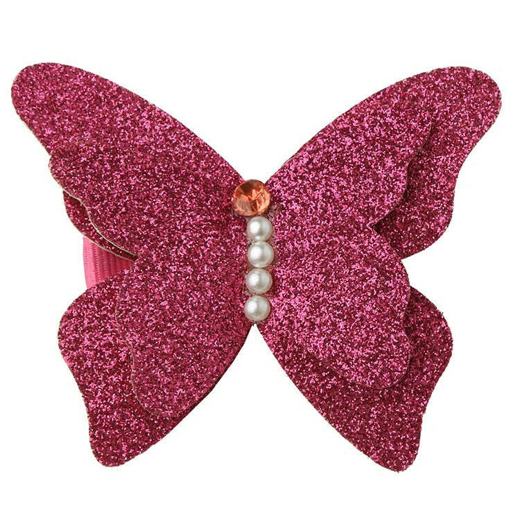 Glitter Fun Butterflies Hair Clips.