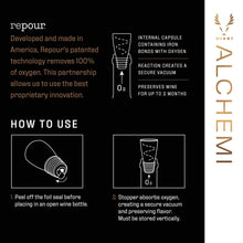 Load image into Gallery viewer, Alchemi™ Repour Vaccuum Seal Wine Stoppers - Set of 6.
