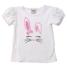 Load image into Gallery viewer, Bunny Whiskers puff sleeve  T shirt.
