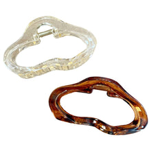 Load image into Gallery viewer, Oval Clip Set - Brown + Clear
