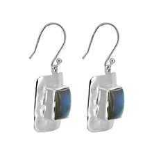 Load image into Gallery viewer, Labradorite 925 Sterling Silver Dangle Earrings.
