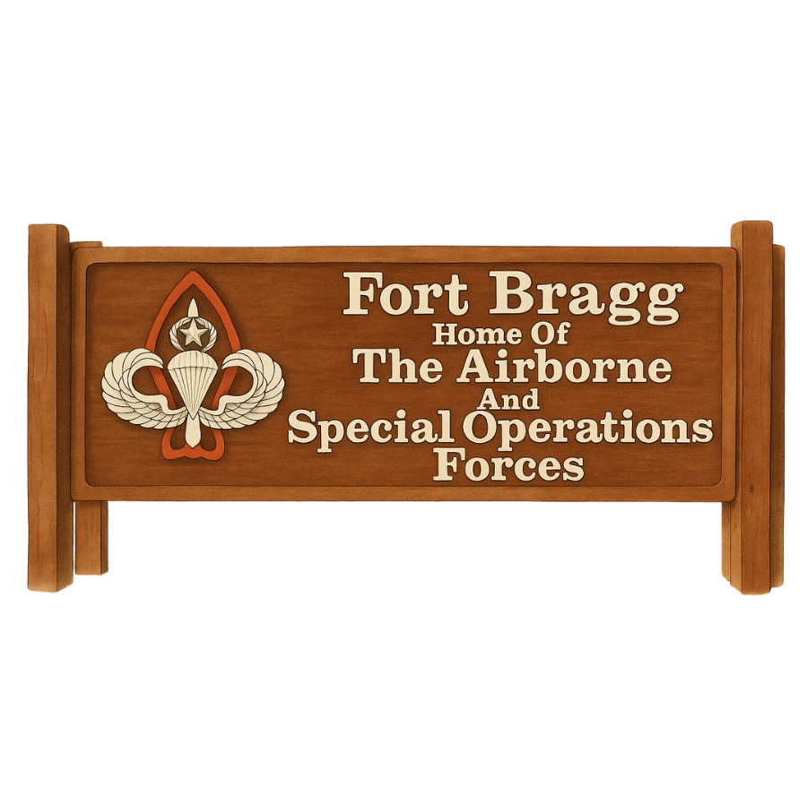 Fort Bragg Sign Sticker