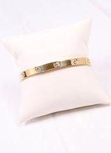 Load image into Gallery viewer, Almeria CZ Metal Bracelet Gold
