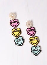 Load image into Gallery viewer, Candy Heart Messages Earring MULTI
