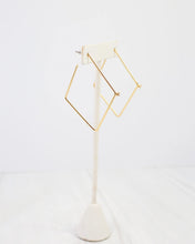 Load image into Gallery viewer, Webster Diamond Shaped Hoop Earring Gold
