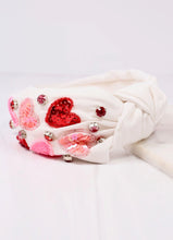 Load image into Gallery viewer, Endless Love heart Headband White SKU:
