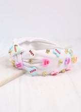 Load image into Gallery viewer, Sweet Nothings Heart Headband WHITE
