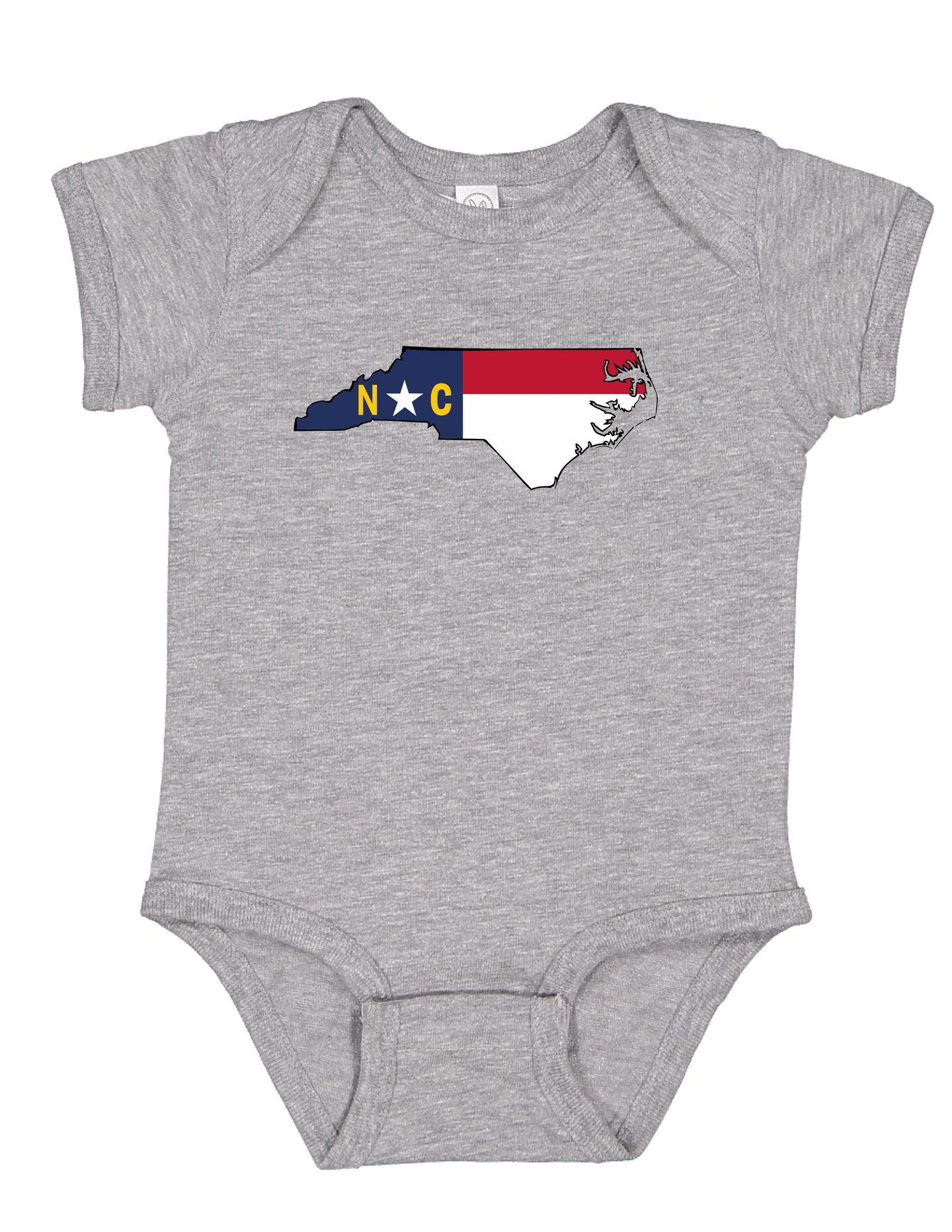 North Carolina Flag State Baby Bodysuit