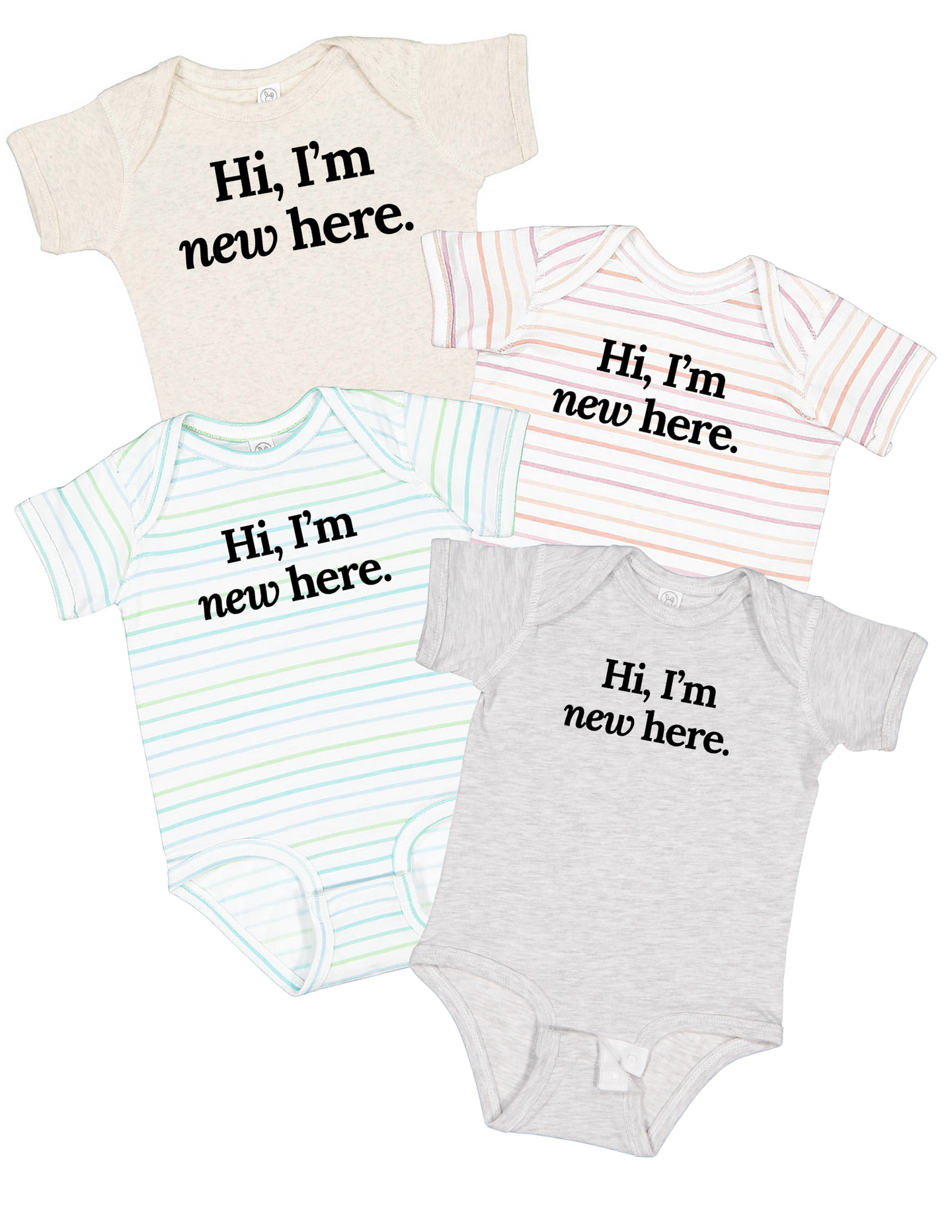 Hi, I'm New Here Baby Onepiece
