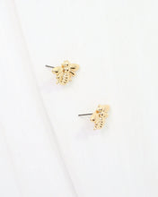 Load image into Gallery viewer, Buzzin Bee Stud Earring Gold
