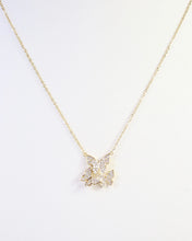 Load image into Gallery viewer, Taos Pave Butterfly Necklace WR Gold
