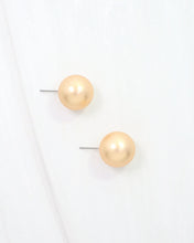 Load image into Gallery viewer, Bailey Large Ball Earring WR Worn Gold
