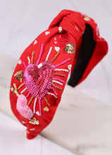 Load image into Gallery viewer, Bursting with Love Headband Red
