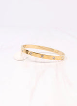Load image into Gallery viewer, Almeria CZ Metal Bracelet Gold
