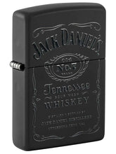 Load image into Gallery viewer, Zippo Jack Daniel&#39;s Lighter and Pouch Gift Set - Black Matte 48460
