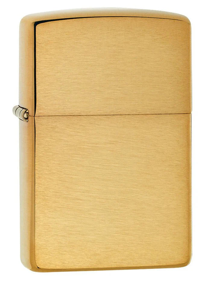 Brushed Brass Zippo Lighter