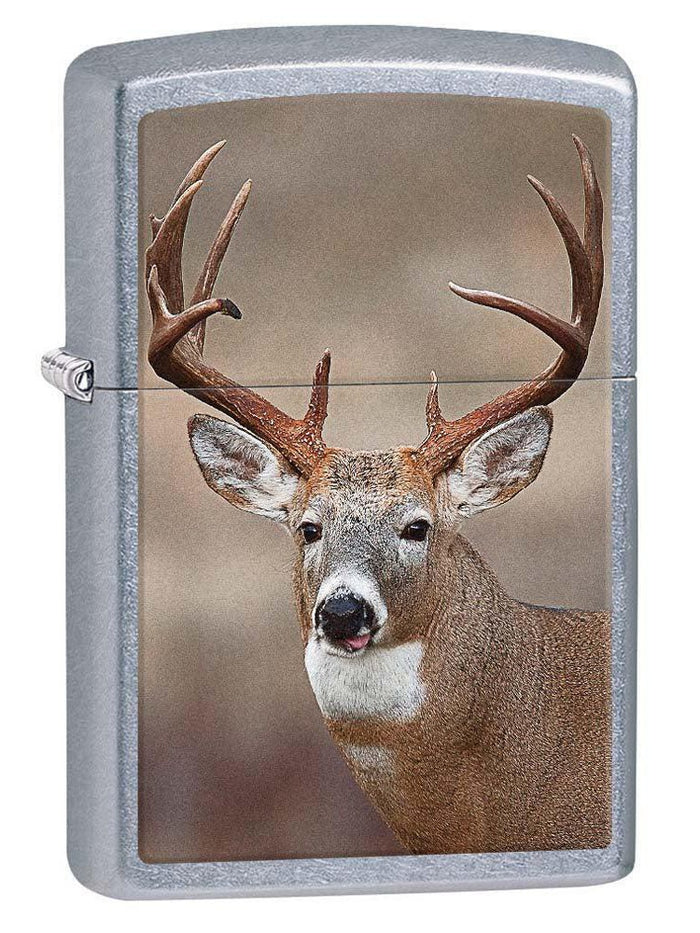 Deer, Buck - Street Chrome 81175 Zippo Lighter