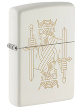 Load image into Gallery viewer, King and Queen, Engraved - White Matte Zippo Lighter
