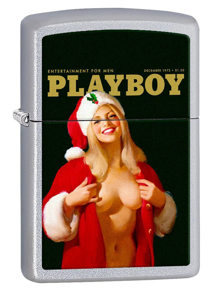 Playboy Cover December 1972 - Satin Chrome 77937 Zippo Lighter