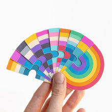 Load image into Gallery viewer, Retro Style Pride Rainbow Stickers.
