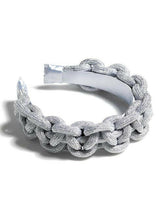 Load image into Gallery viewer, Braided Headband in Silver.
